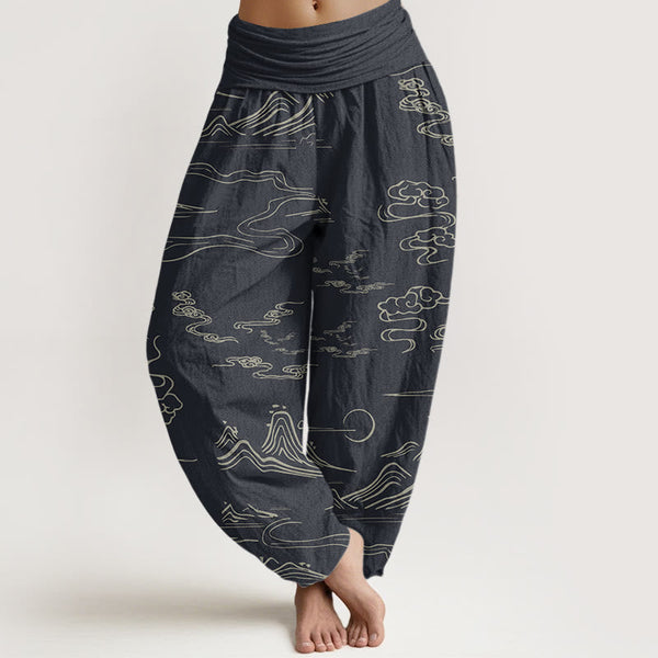 Mountain Moon Cotton Harem Pants