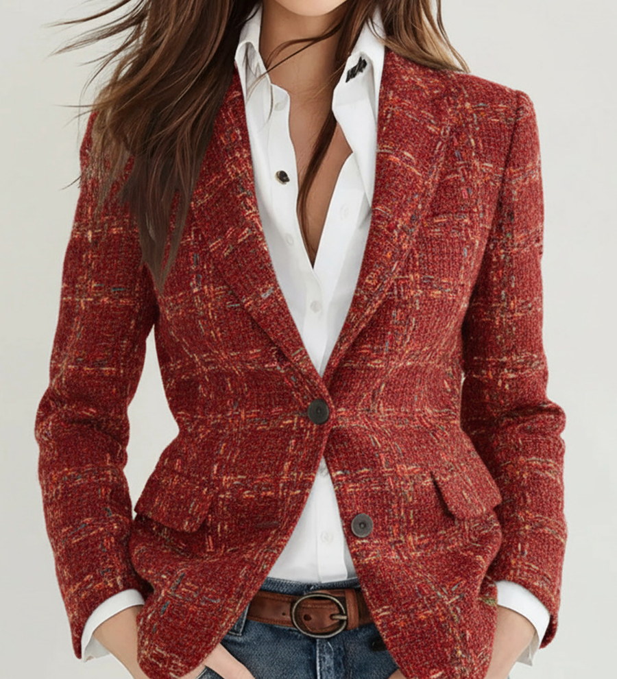 Vintage Plaid Blazer