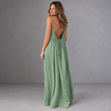 Backless Cami Dress - Green