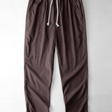 Geometric Jacquard Cuban Collar Shirt & Straight Leg Linen Pants