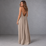 Backless Cami Dress - Mocha