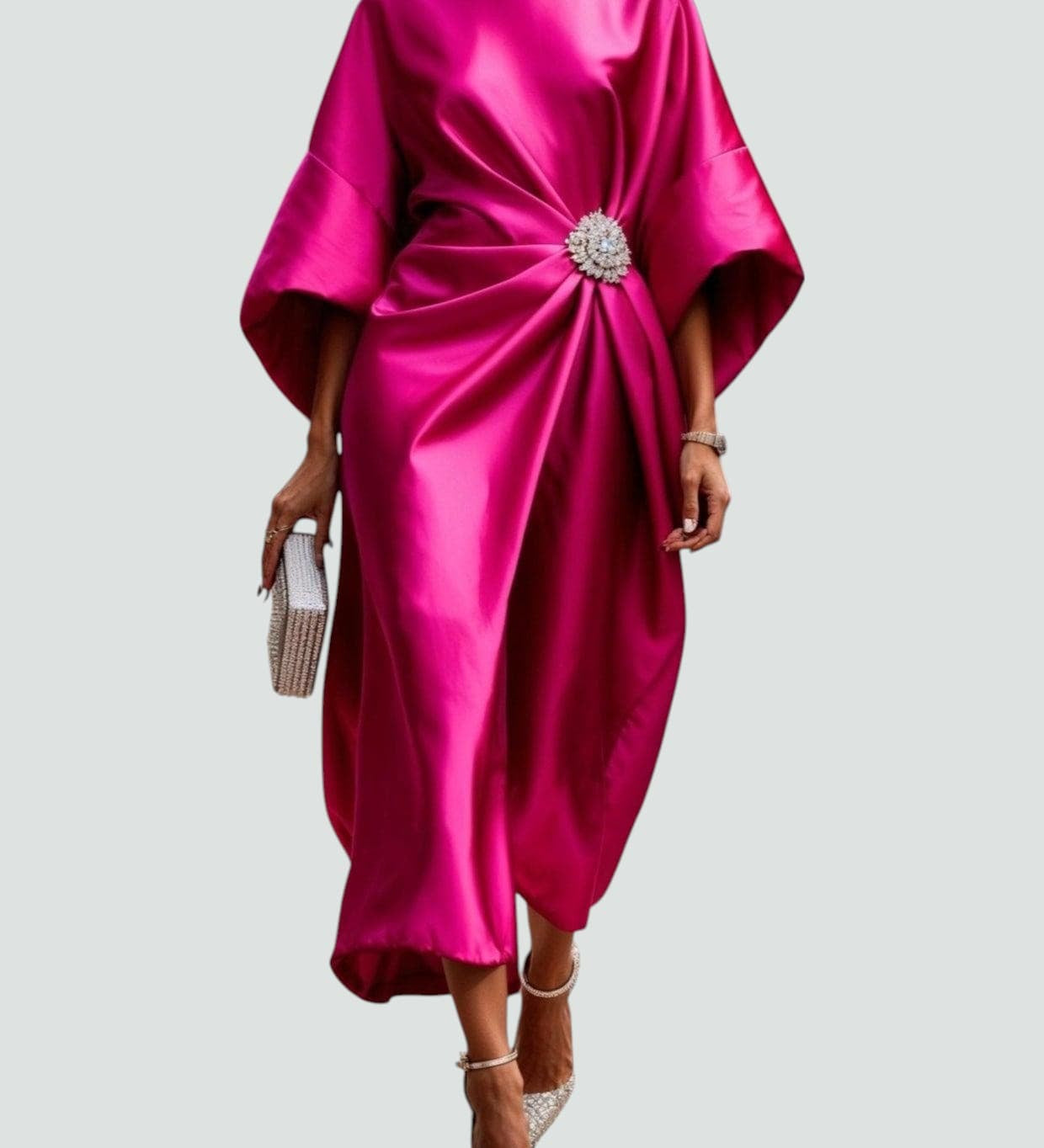 Lona™ Elegant Long Satin Dress