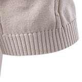 Twist Knit Polo & Elastic Waist Straight Leg Trousers