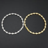 Classic Cluster Tennis Bracelet | Gold