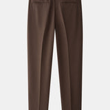 Linen Ribbed Knit Polo & Slim Fit Tapered Trousers