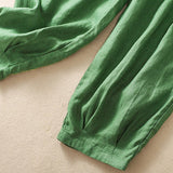 Buddha Stones Summer Women's Drawstring Harem Pants With Pockets