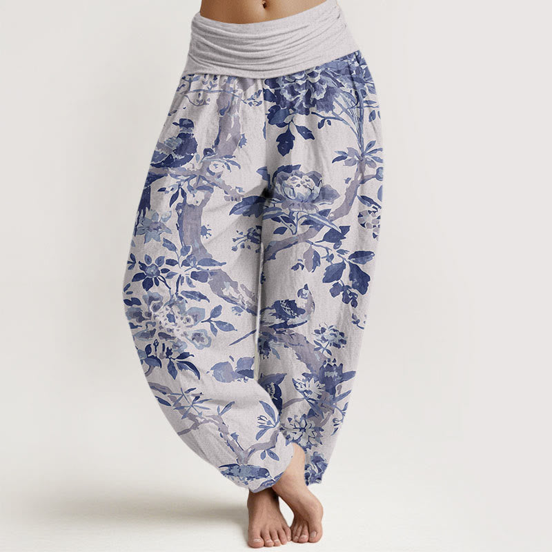 Birds & Flowers Harem Pants