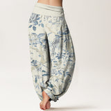 Birds & Flowers Harem Pants