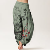 Cotton Bamboo Orchids Harem Pants