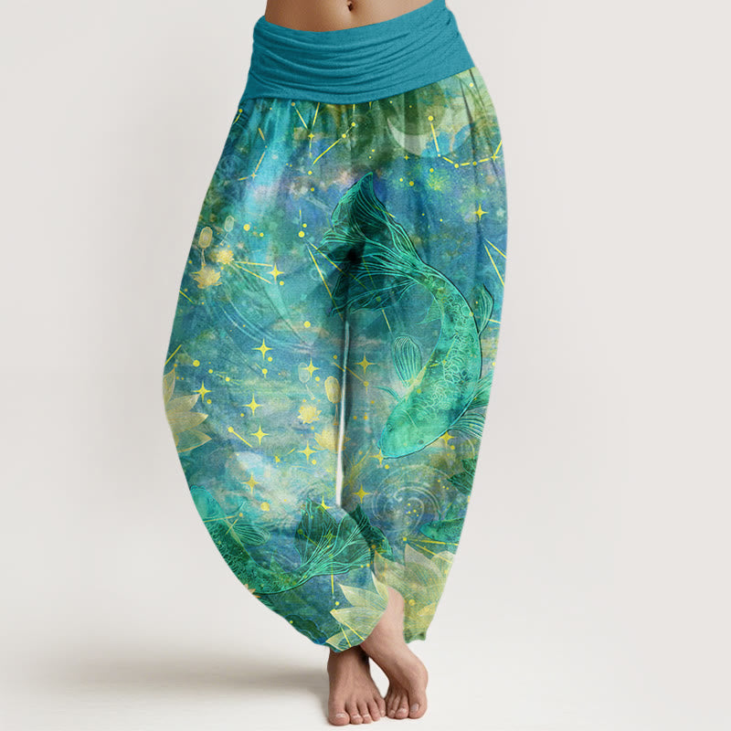 Cotton Koi Moon Harem Pants
