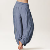 Cotton Dharma Wheel Harem Pants