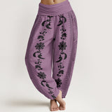 Cotton Dharma Wheel Harem Pants
