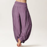 Cotton Dharma Wheel Harem Pants