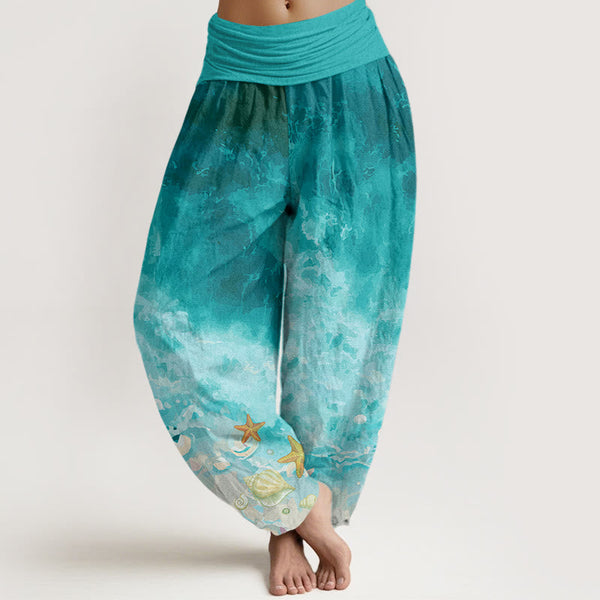 Cotton Ocean Harem Pants