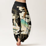 Flying Cranes Harem Pants