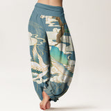 Flying Cranes Harem Pants