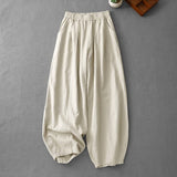 Buddha Stones Casual Plain Women's Harem Pants With Pockets