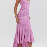 Blue bell floral maxi dress