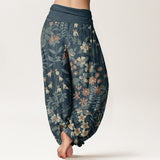 Cotton Daisy Floral Harem Pants