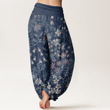 Cotton Daisy Floral Harem Pants