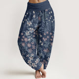 Cotton Daisy Floral Harem Pants