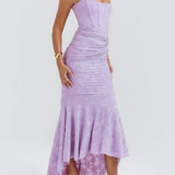 Blue bell floral maxi dress