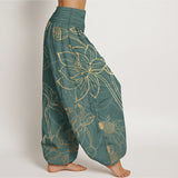 Lotus Koi Cotton Harem Pants