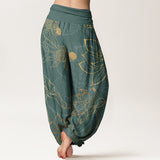 Lotus Koi Cotton Harem Pants