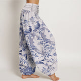 Birds & Flowers Harem Pants
