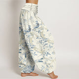 Birds & Flowers Harem Pants
