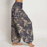 Peony Floral Harem Pants