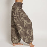 Peony Floral Harem Pants