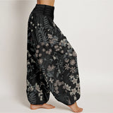 Cotton Daisy Floral Harem Pants