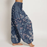 Cotton Daisy Floral Harem Pants