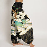 Flying Cranes Harem Pants