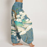 Flying Cranes Harem Pants