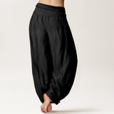 Pure Cotton Black Harem Pants