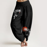 Bamboo Leaves Harem Pants