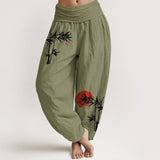 Bamboo Leaves Harem Pants