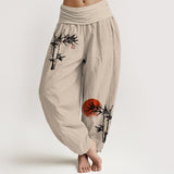 Bamboo Leaves Harem Pants