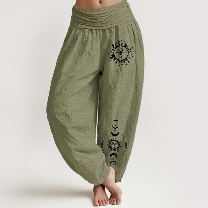 Sun Moon Stars Harem Pants