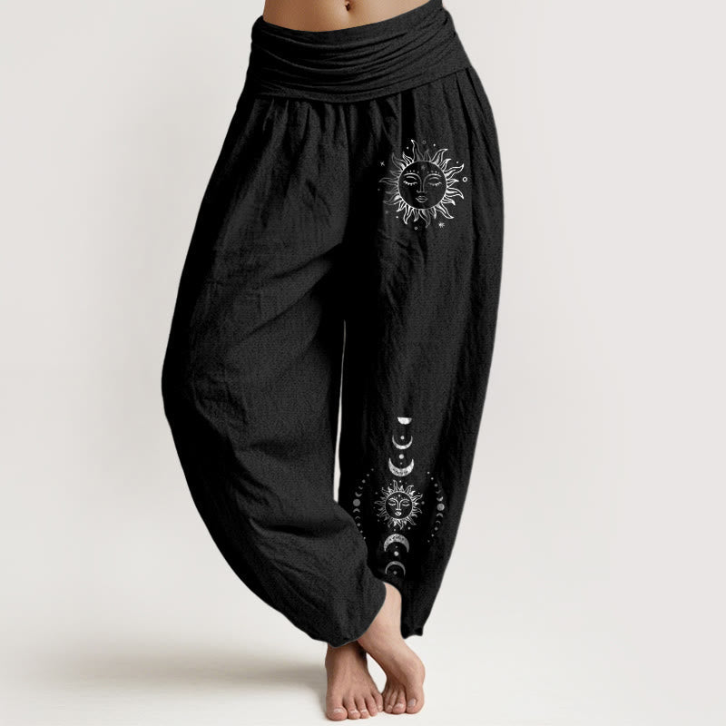 Sun Moon Stars Harem Pants