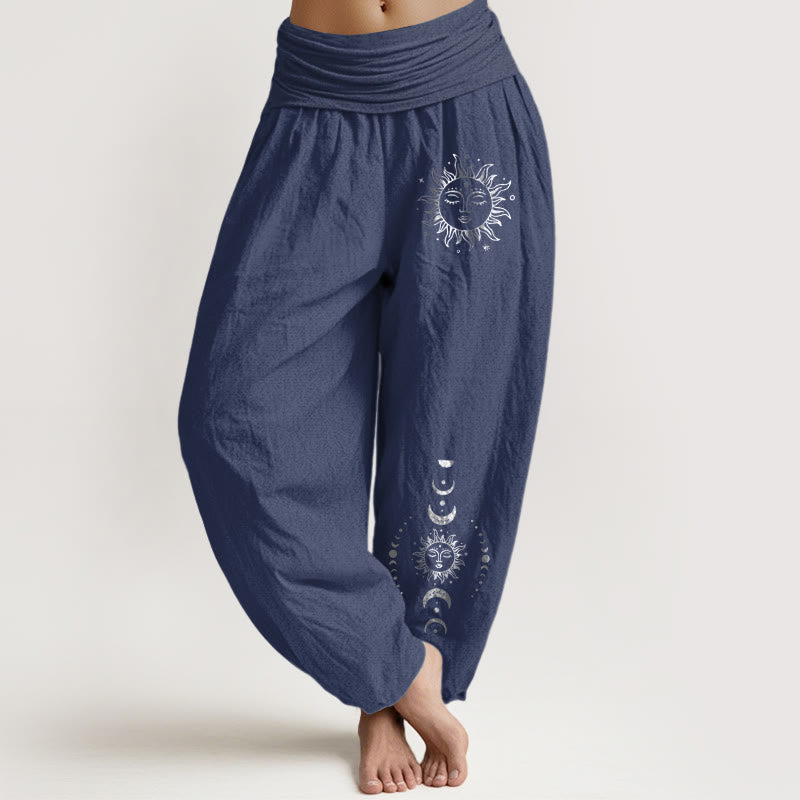 Sun Moon Stars Harem Pants