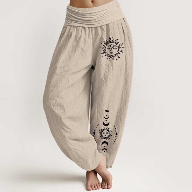 Sun Moon Stars Harem Pants