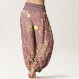 Lotus Koi Cotton Harem Pants