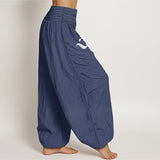 Blooming Lotus Harem Pure Cotton Pants