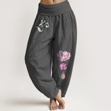 Blooming Lotus Harem Pure Cotton Pants