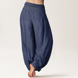 Blooming Lotus Harem Pure Cotton Pants
