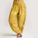 Lotus Koi Cotton Harem Pants