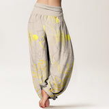 Lotus Koi Cotton Harem Pants
